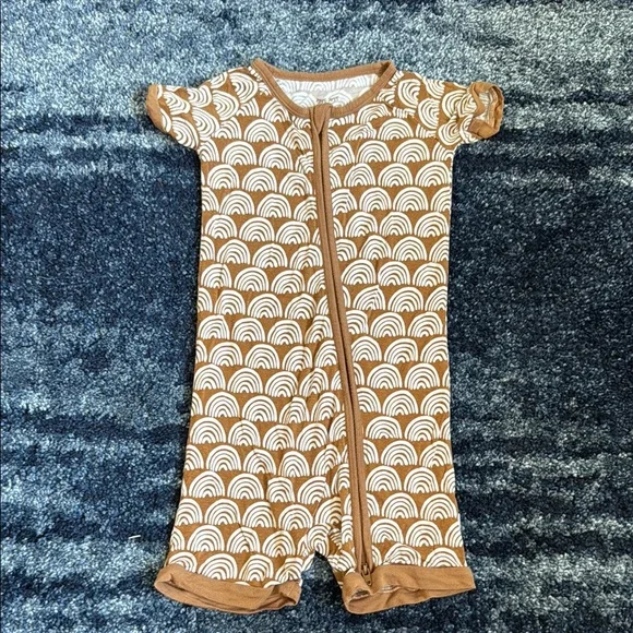 Little Sleepies Rust Rainbow Romper 2T - Picture 1 of 3